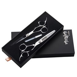 Iceman Mizumi Katani 6” Hairdressing Scissors and Thinner Set Silver