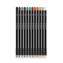 L3VEL3 Liner Pencils Assorted Colours 12pc