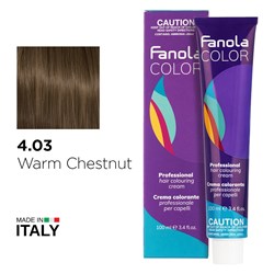 Fanola Color Hair Colour 4.03 Warm Chestnut