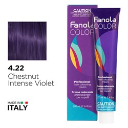 Fanola Color Hair Colour 4.22 Chestnut Intense Violet