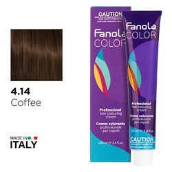 Fanola Color Hair Colour 4.14 Coffee