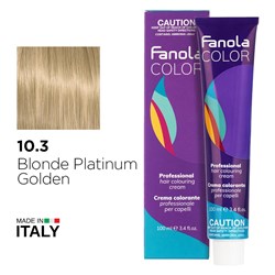 Fanola Color Hair Colour 10.3 Blonde Platinum Gold