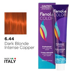 Fanola Color Hair Colour 6.44 Dark Blonde Intense Copper