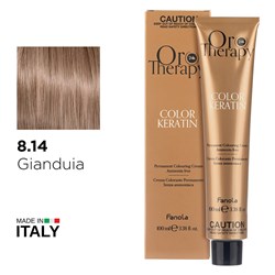 Fanola Oro Therapy Color Keratin Hair Colour 8.14 Gianduia