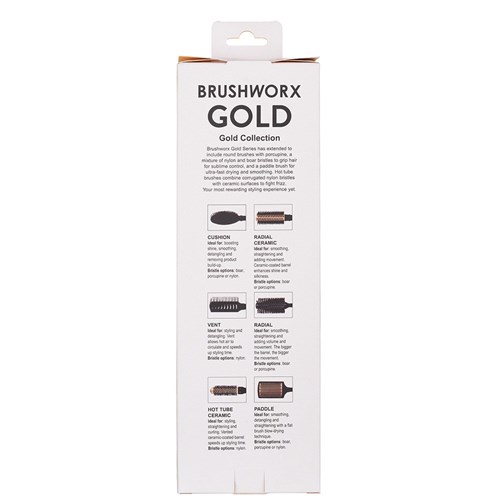 Brushworx Gold Paddle Hair Brush