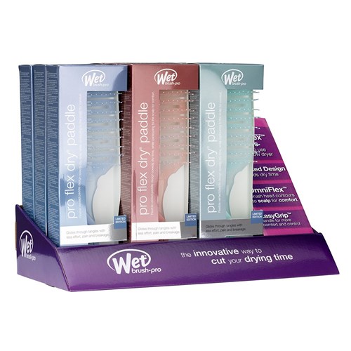 WetBrush Pro Hydro Tie Dye Flex Dry Display 9pc