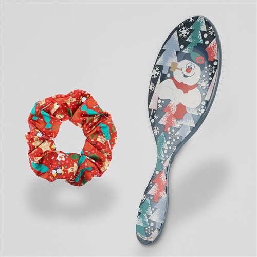 WetBrush Frosty The Snowman Detangler Scrunchie Kit