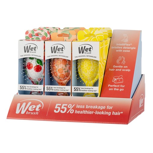 WetBrush Mini Tutti Frutti Detangler Display