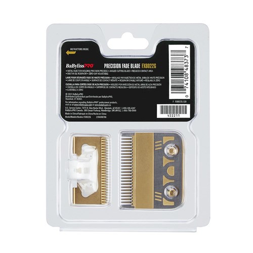 BaBylissPRO Replacement Hair Clipper Gold Titanium MIM Fade Blade FX8022G