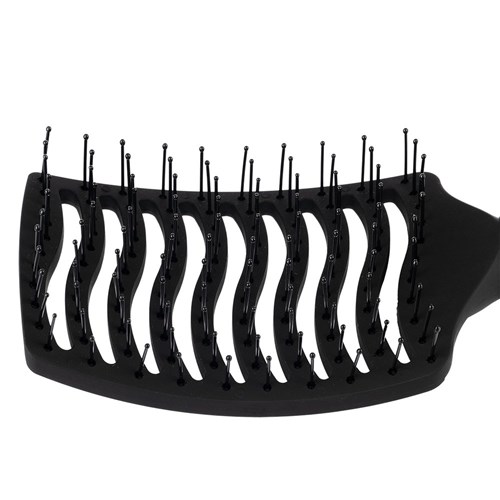 Silver Bullet Black Velvet Curved Vent Paddle Brush