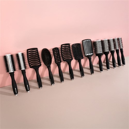 Silver Bullet Black Velvet Curved Vent Paddle Brush