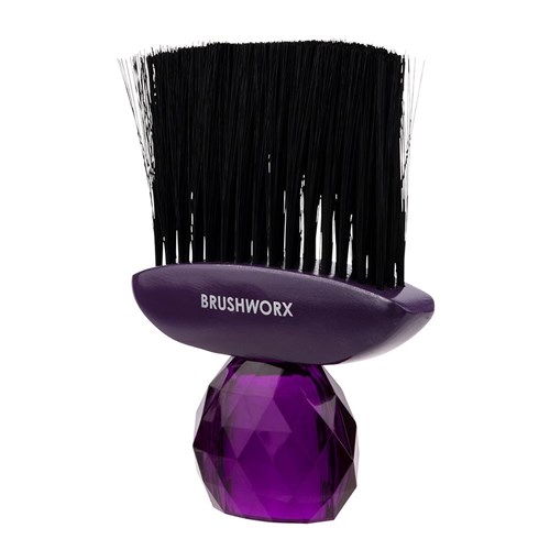 Brushworx Crystal Neck Brush Purple