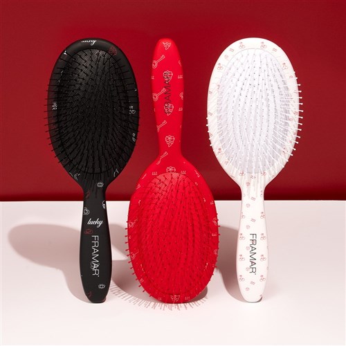 Framar Detangle Hair Brush Get Lucky Black
