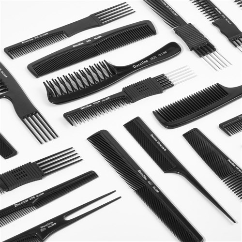 Dateline Professional Blue Celcon 510 Metal Tail Comb - 20cm