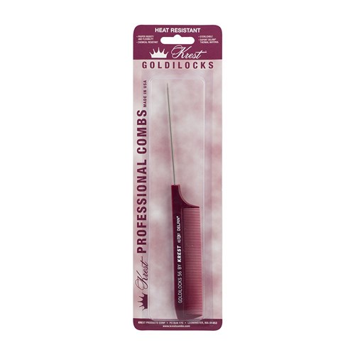 Krest Goldilocks No. 56 Metal Tail Comb 23cm Blister Card