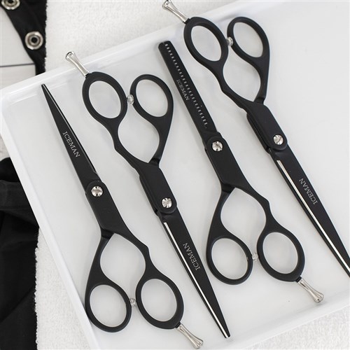 Iceman Nano 6.5” Hairdressing Scissors Matte Black