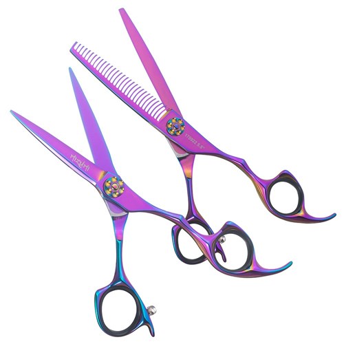 Iceman Mizumi Katani 5.5” Hairdressing Scissors and Thinner Set Pink