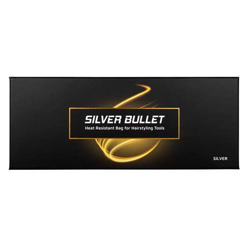 Silver Bullet Heat Resistant Bag for Hairstyling Tools Silver
