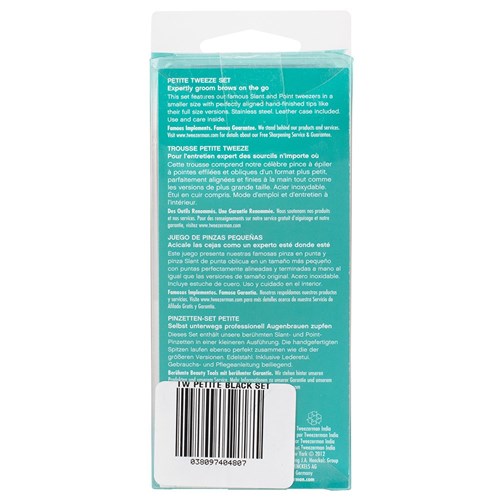 Tweezerman Petite Tweezer Set, Black