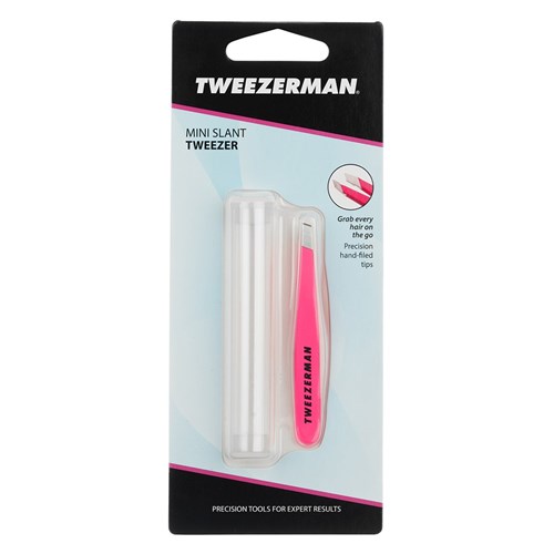 Tweezerman Mini Slant Tweezer - Pink Flamingo