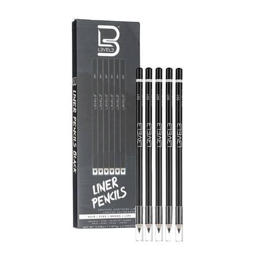 L3VEL3 Liner Pencils Black 6pc