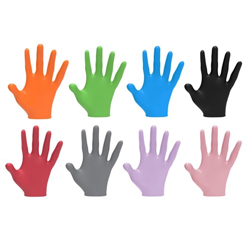 L3VEL3 Nitrile Gloves Red Small 100pk