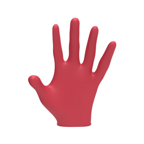 L3VEL3 Nitrile Gloves Red Extra Large 100pk