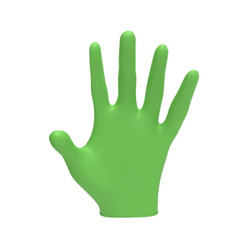L3VEL3 Nitrile Gloves Lime Large 100pk