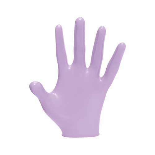 L3VEL3 Nitrile Gloves Lavender Large 100pk