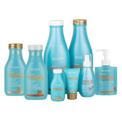 Beaver Argan Oil Keratin Repairing Curling Cream