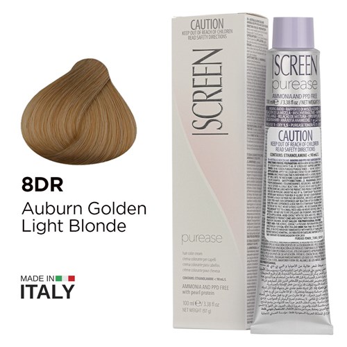 Screen Purease Colour 8DR Auburn Golden Light Blonde