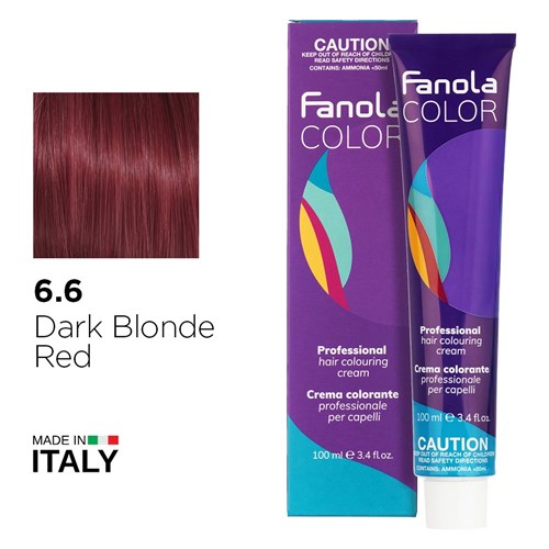 Fanola Color Hair Colour 6.6 Dark Blonde Red