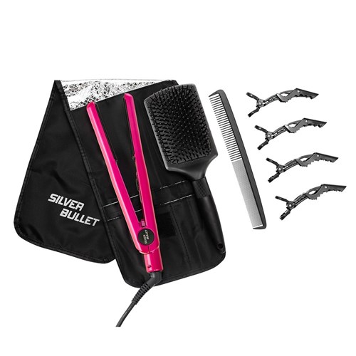Silver Bullet Attitude Hair Straightener - Pink