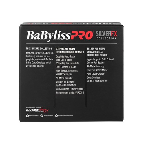 BaBylissPRO SilverFX Outliner Trimmer Shaver Duo