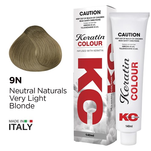 Keratin Colour Permanent Colour 9N Neutral Naturals Very Light Blonde